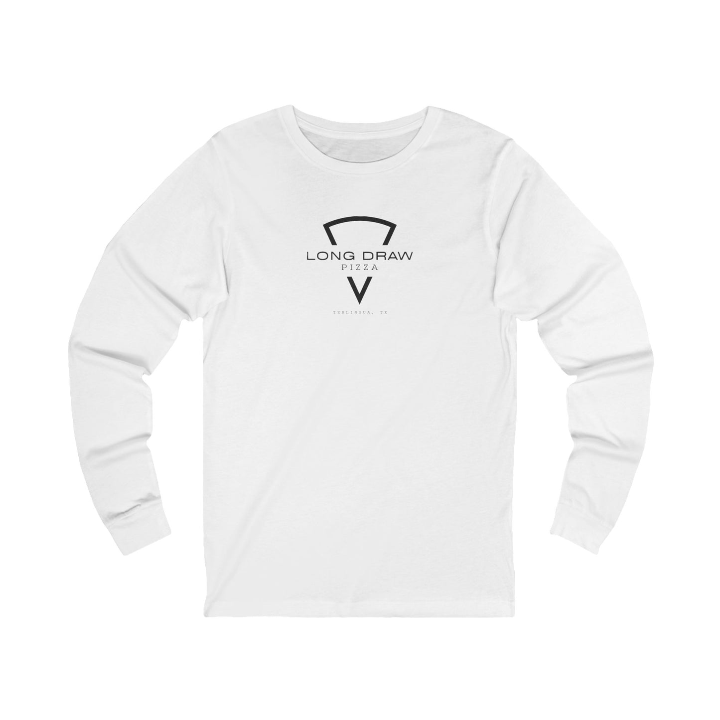 Long Draw Pizza Logo, Jersey Long Sleeve, Unisex