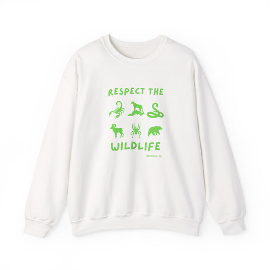 Respect the Wildlife Crewneck Sweatshirt, Unisex