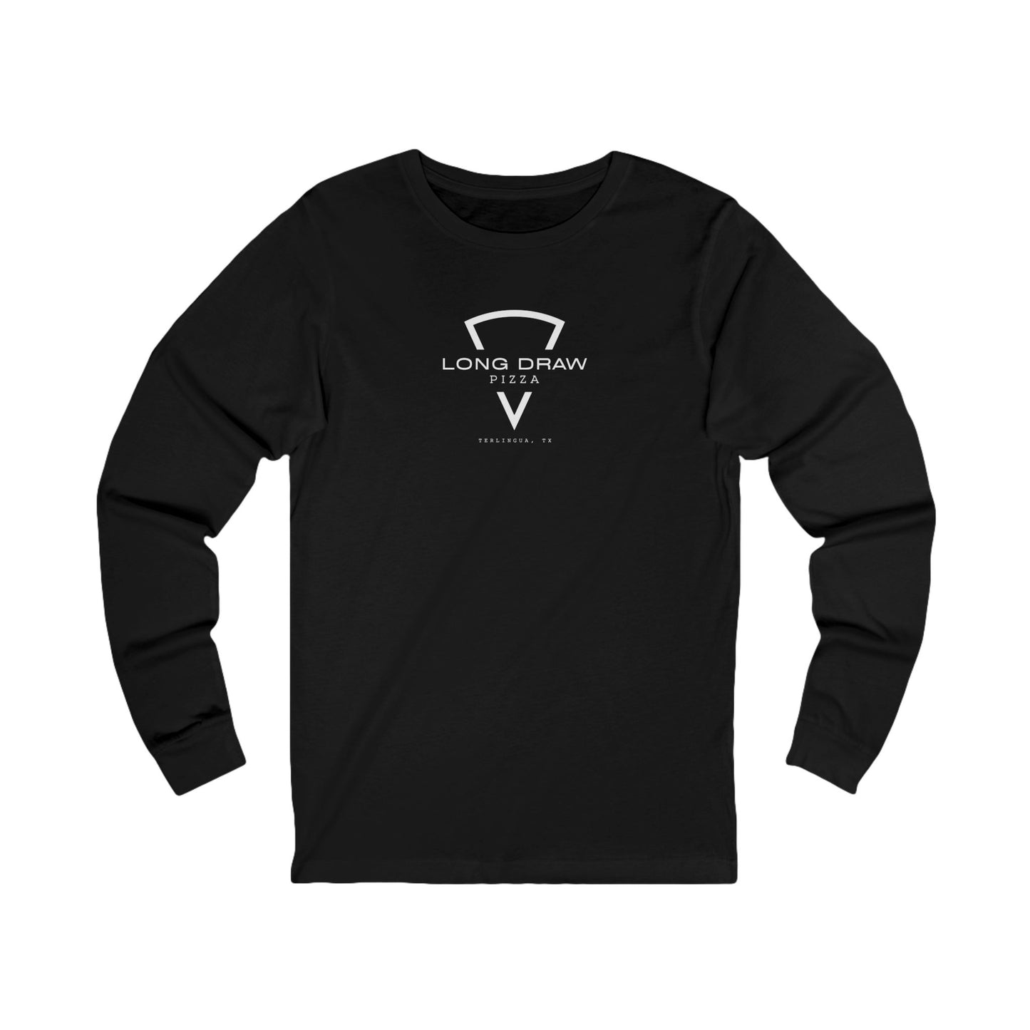 Long Draw Pizza Logo, Jersey Long Sleeve, Unisex