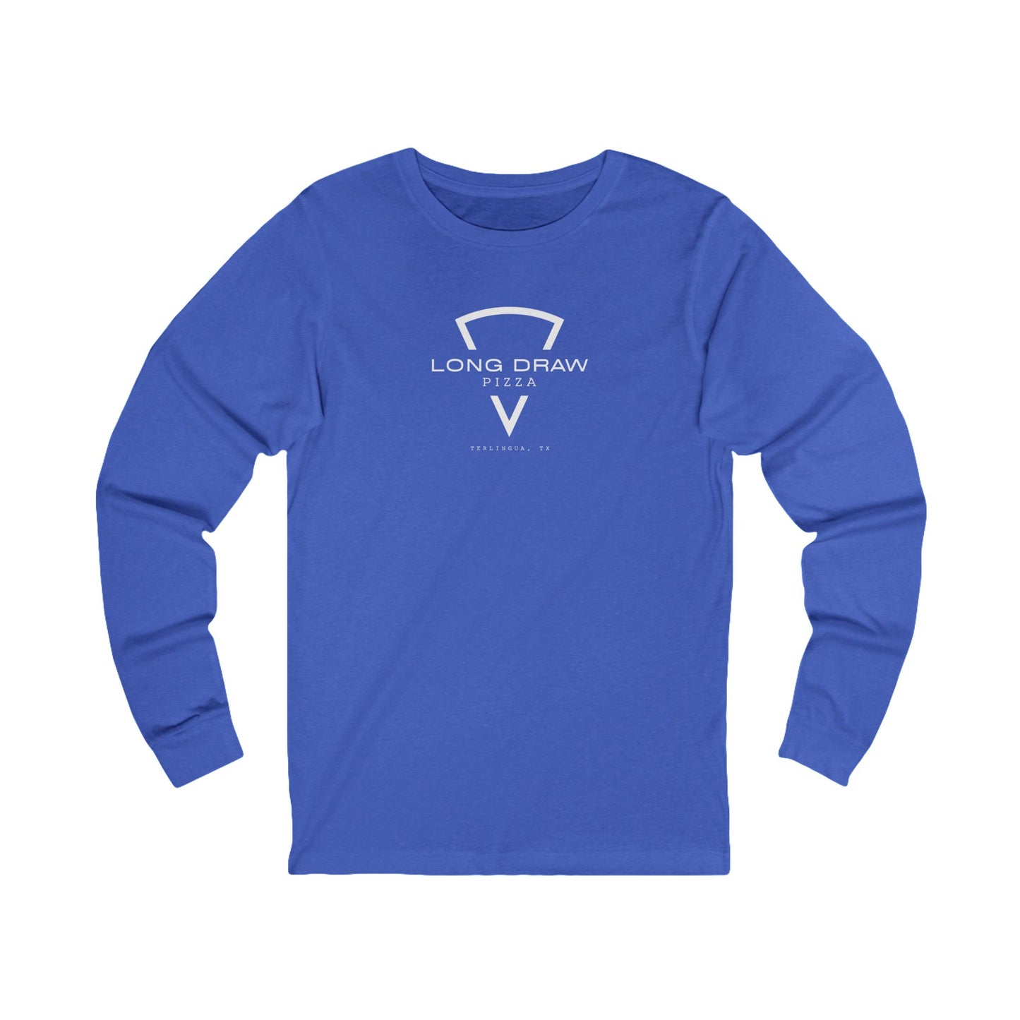 Long Draw Pizza Logo, Jersey Long Sleeve, Unisex