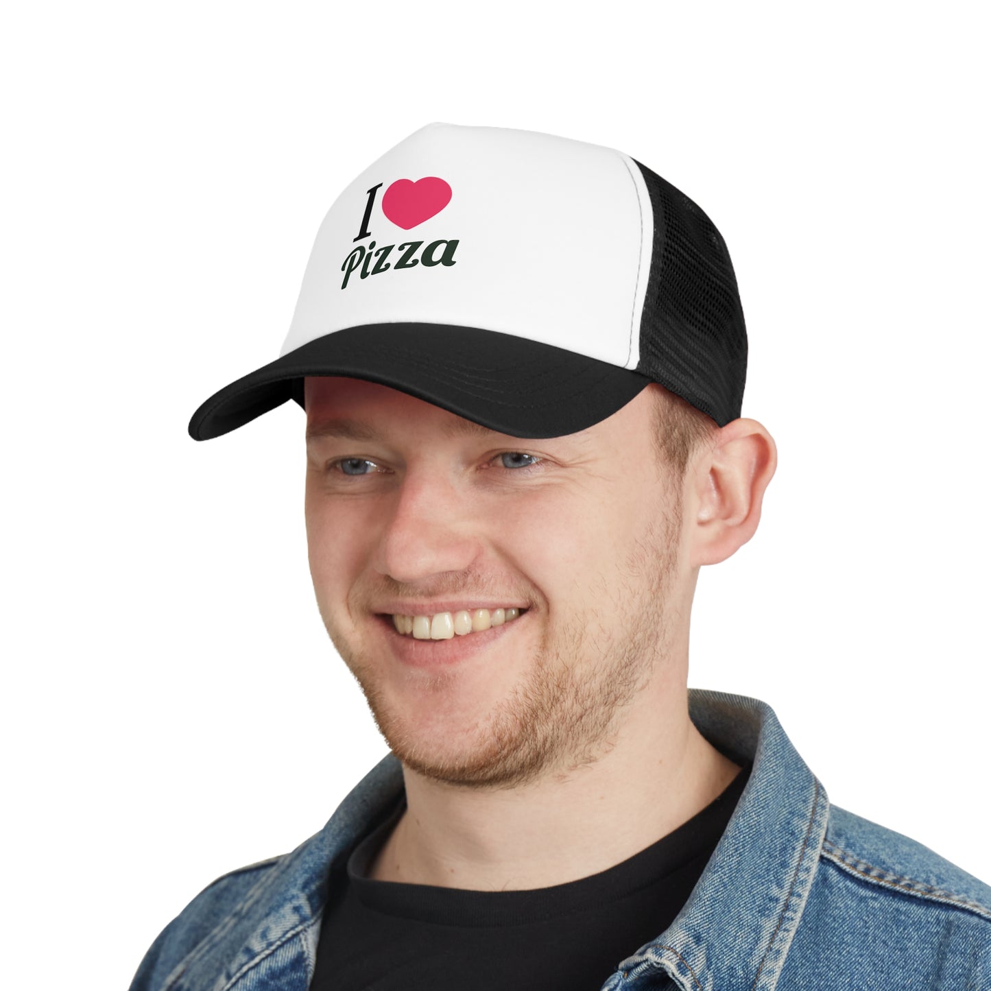 I Love Pizza Trucker Hat, Unisex