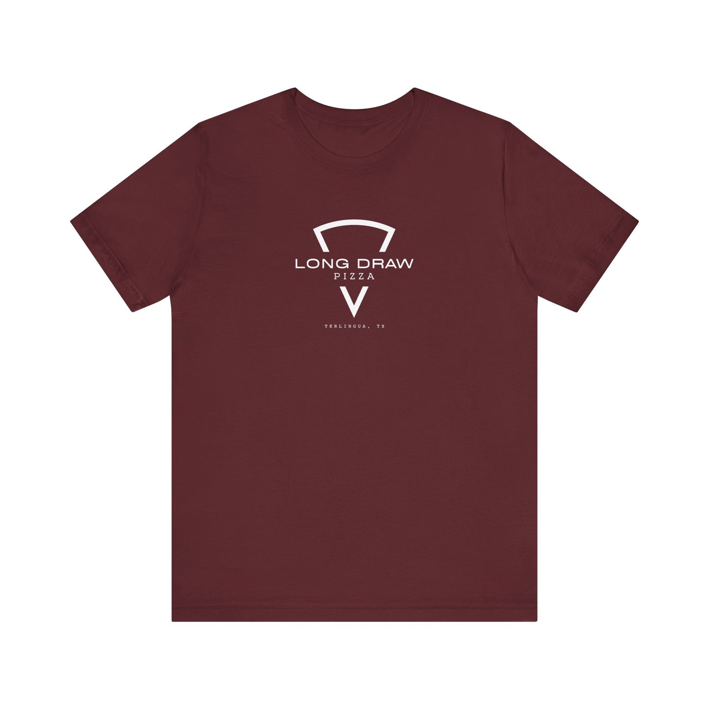 Long Draw Pizza Logo T-Shirt, Unisex