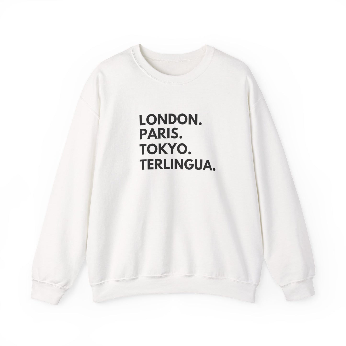 London Paris Tokyo Terlingua Crewneck Sweatshirt, Unisex