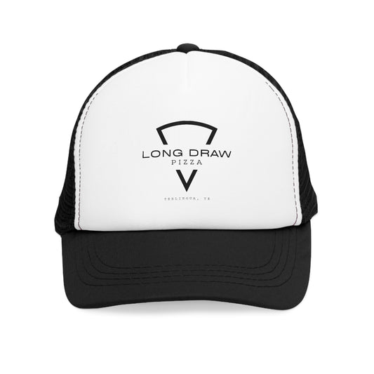 Long Draw Pizza Logo Trucker Hat, Unisex
