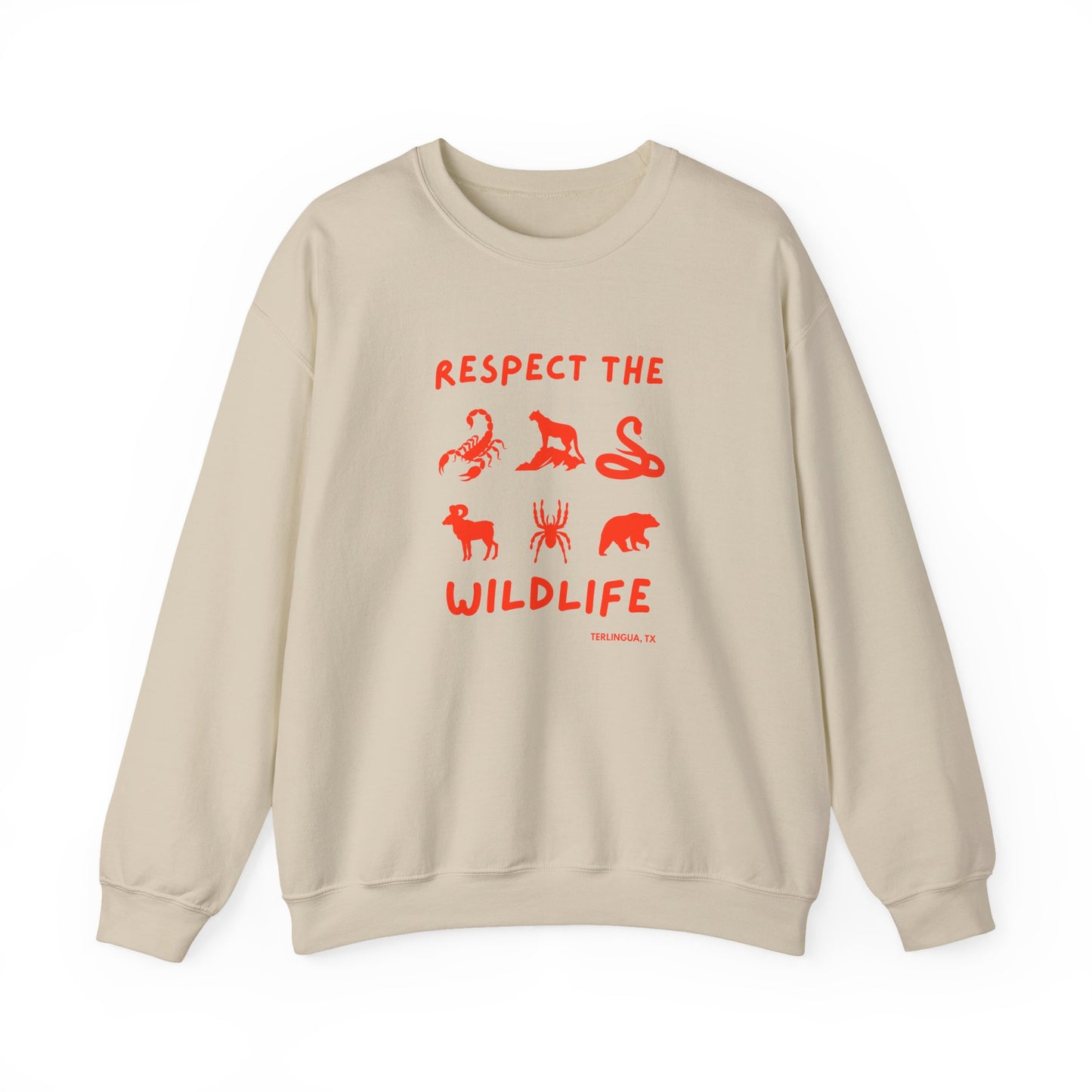 Respect the Wildlife Crewneck Sweatshirt, Unisex