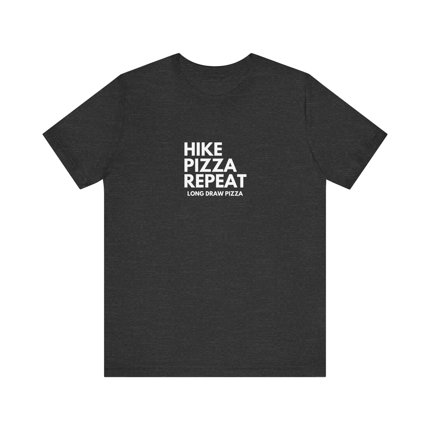 Hike Pizza Repeat Tee — Outdoor Adventure Pizza Lover T-Shirt
