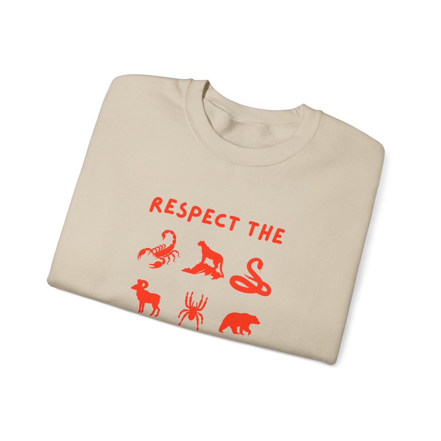 Respect the Wildlife Crewneck Sweatshirt, Unisex