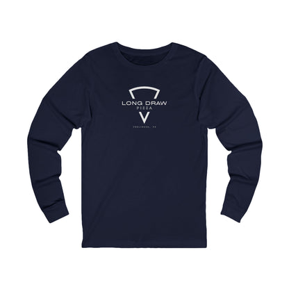 Long Draw Pizza Logo, Jersey Long Sleeve, Unisex