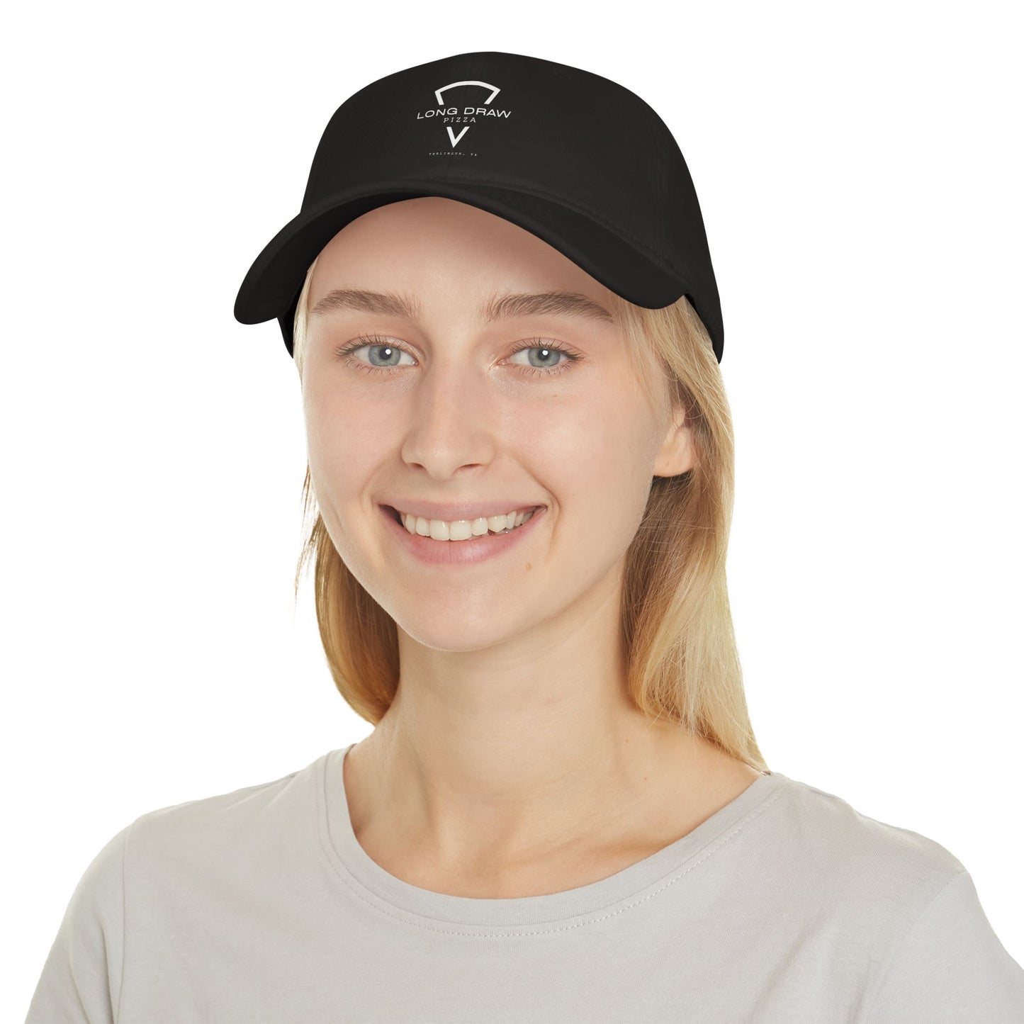 Long Draw Pizza Low Profile Baseball Cap, Unisex