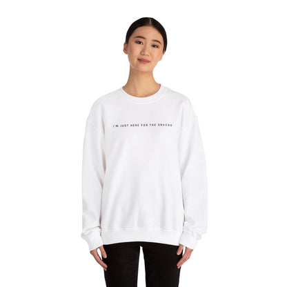 I'm Just Here for the Snacks Sweatshirt, Unisex