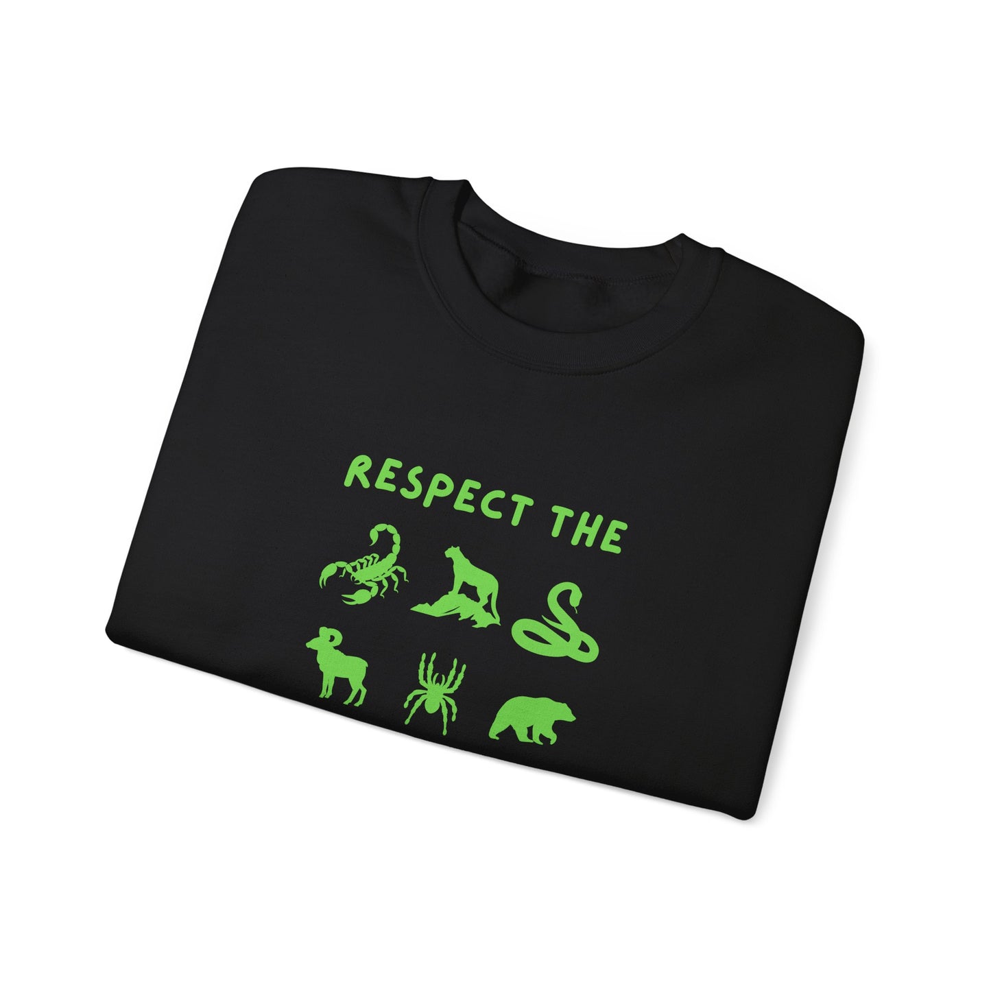 Respect the Wildlife Crewneck Sweatshirt, Unisex