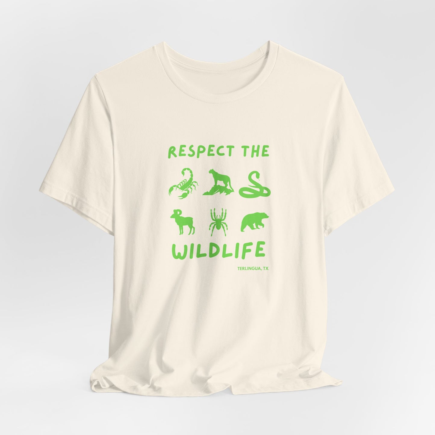 Respect the Wildlife T-Shirt, Unisex,Terlingua