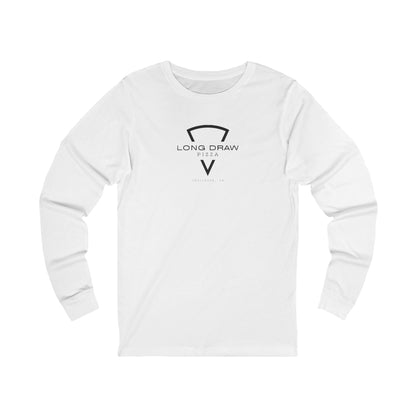 Long Draw Pizza Logo, Jersey Long Sleeve, Unisex