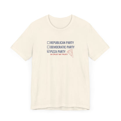 Political Pizza T-Shirt, Voting, Pizza Lovers