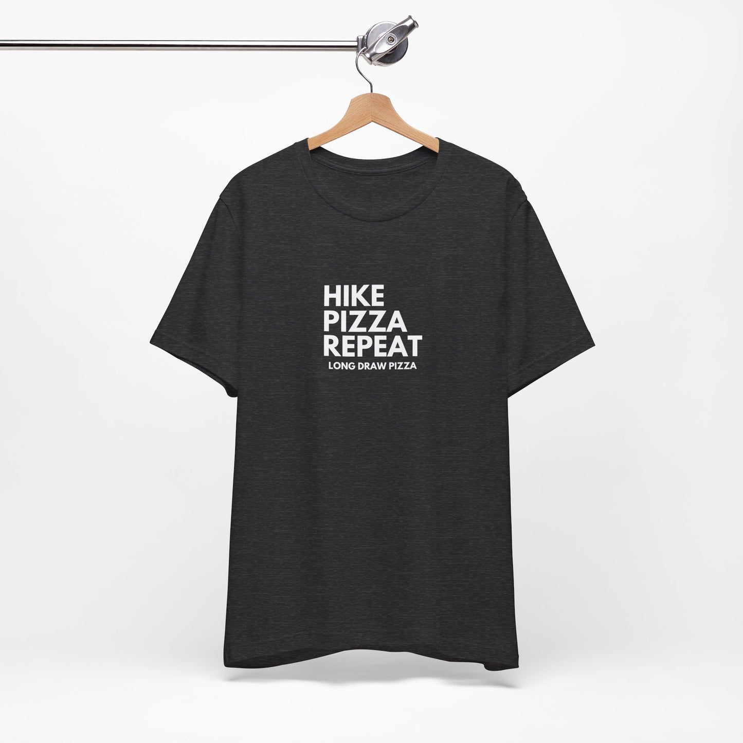 Hike Pizza Repeat Tee — Outdoor Adventure Pizza Lover T-Shirt
