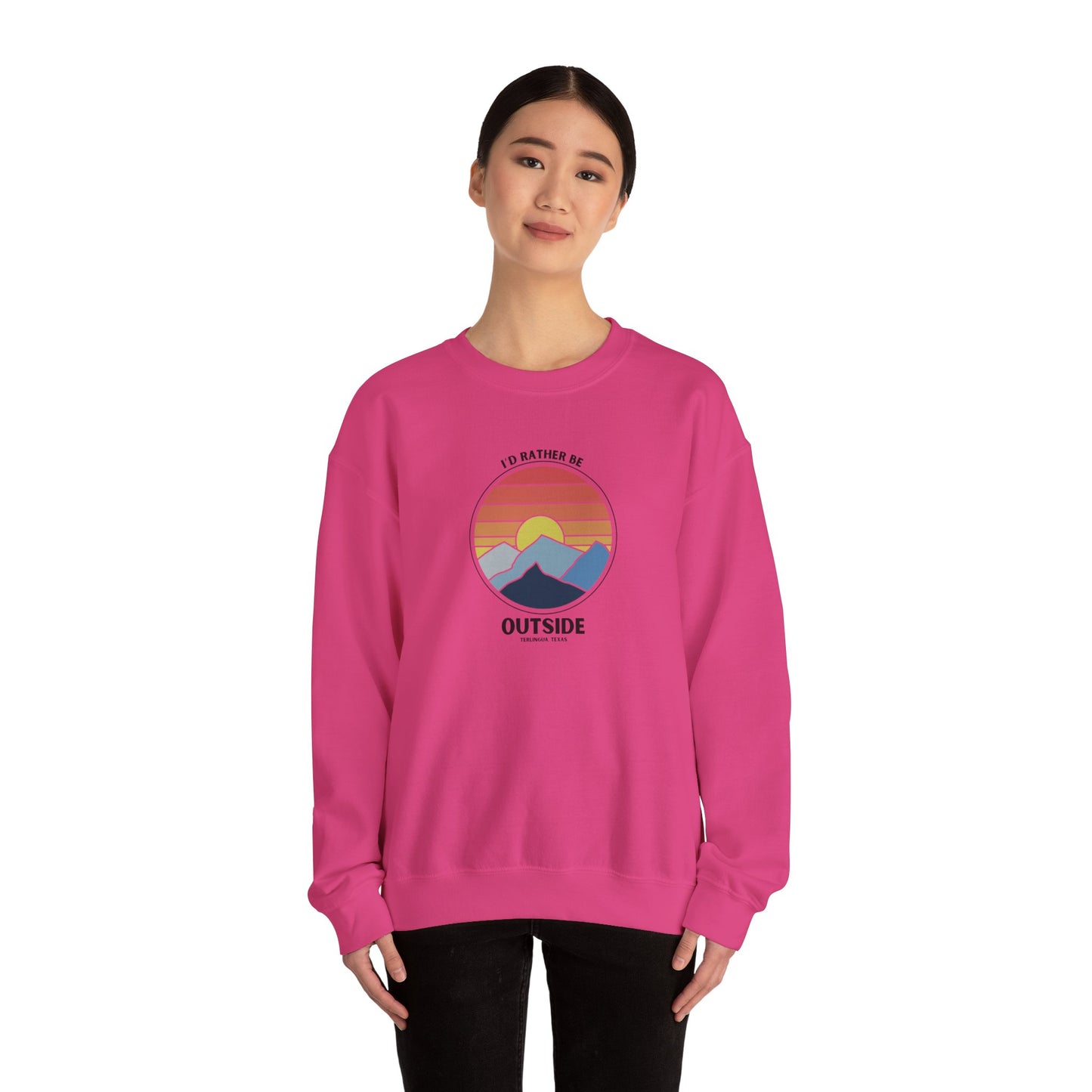 I'd Rather Be Outside Sweatshirt, Terlingua, Unisex