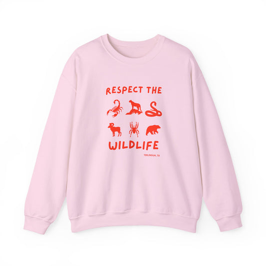Respect the Wildlife Crewneck Sweatshirt, Unisex
