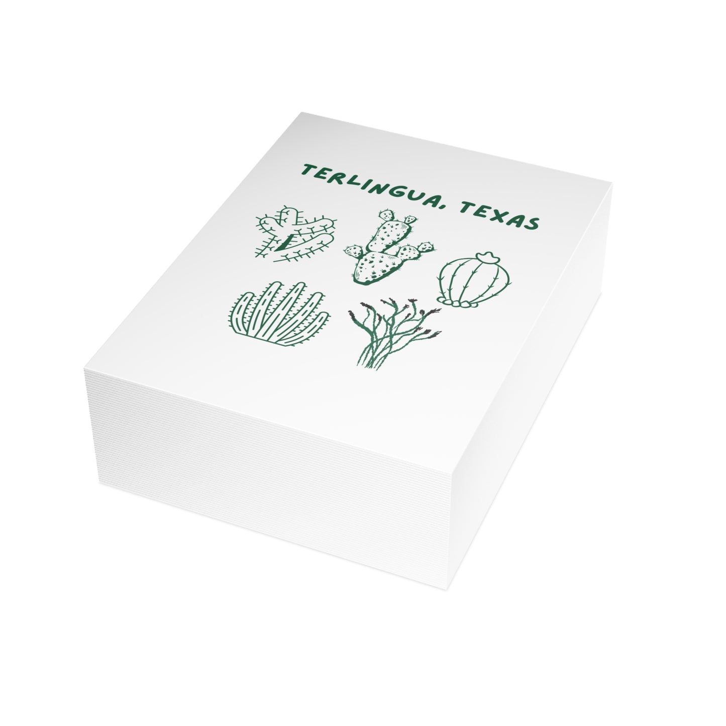 Terlingua Cactus Postcard Bundles (envelopes not included)