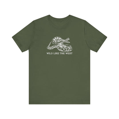 Wild like the West T-Shirt, Terlingua, Unisex, Rattlesnake