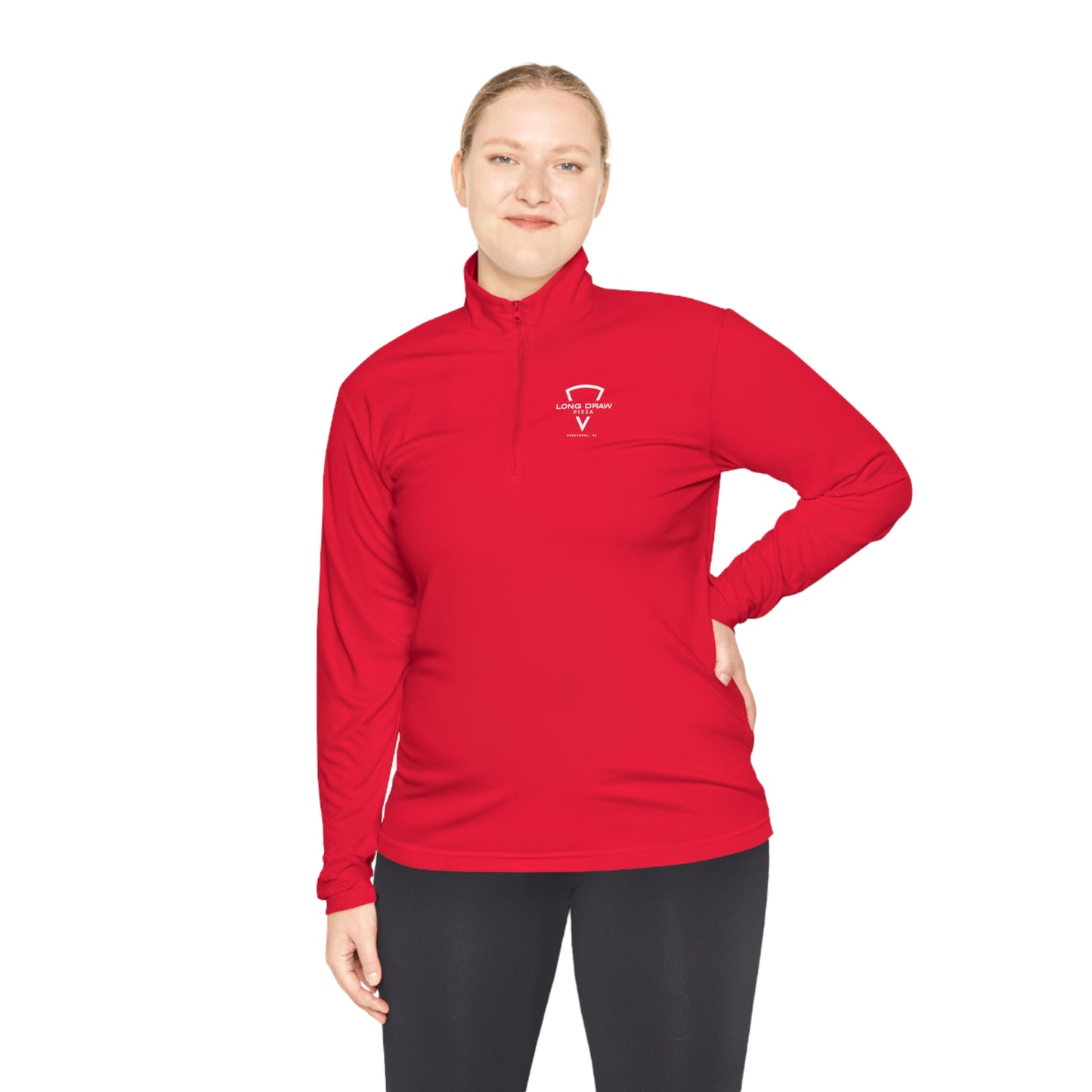 Long Draw Pizza Logo Unisex Quarter-Zip Pullover