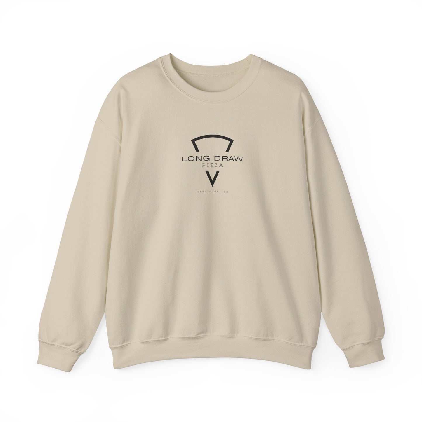 Original Long Draw Pizza Logo Sweatshirt, Terlingua