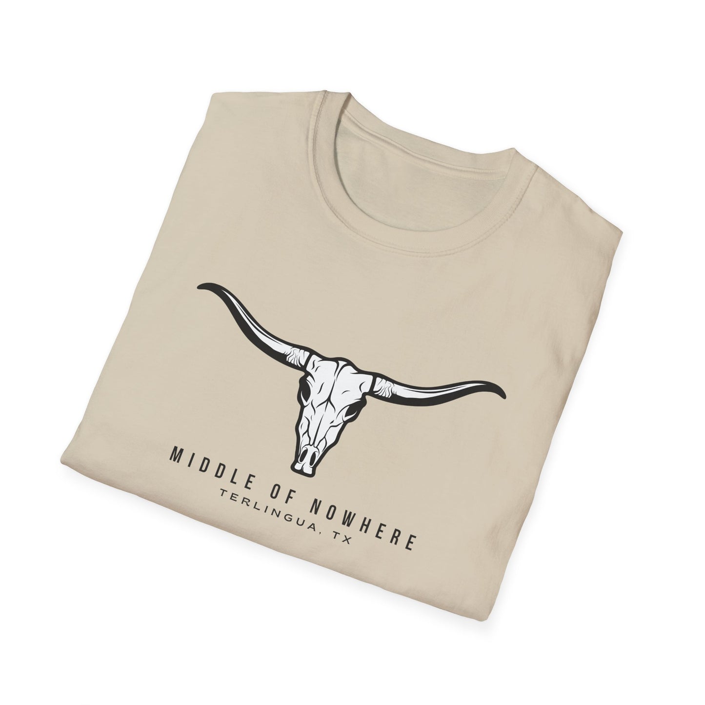 Middle of Nowhere Longhorn TerlinguaT-Shirt, Unisex