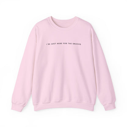 I'm Just Here for the Snacks Sweatshirt, Unisex