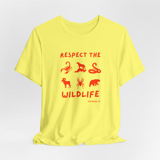 Respect the Wildlife T-Shirt, Unisex,Terlingua
