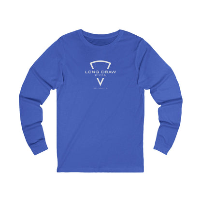 Long Draw Pizza Logo, Jersey Long Sleeve, Unisex