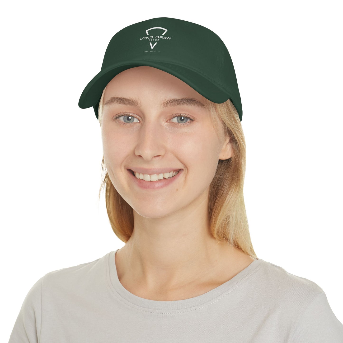 Long Draw Pizza Low Profile Baseball Cap, Unisex