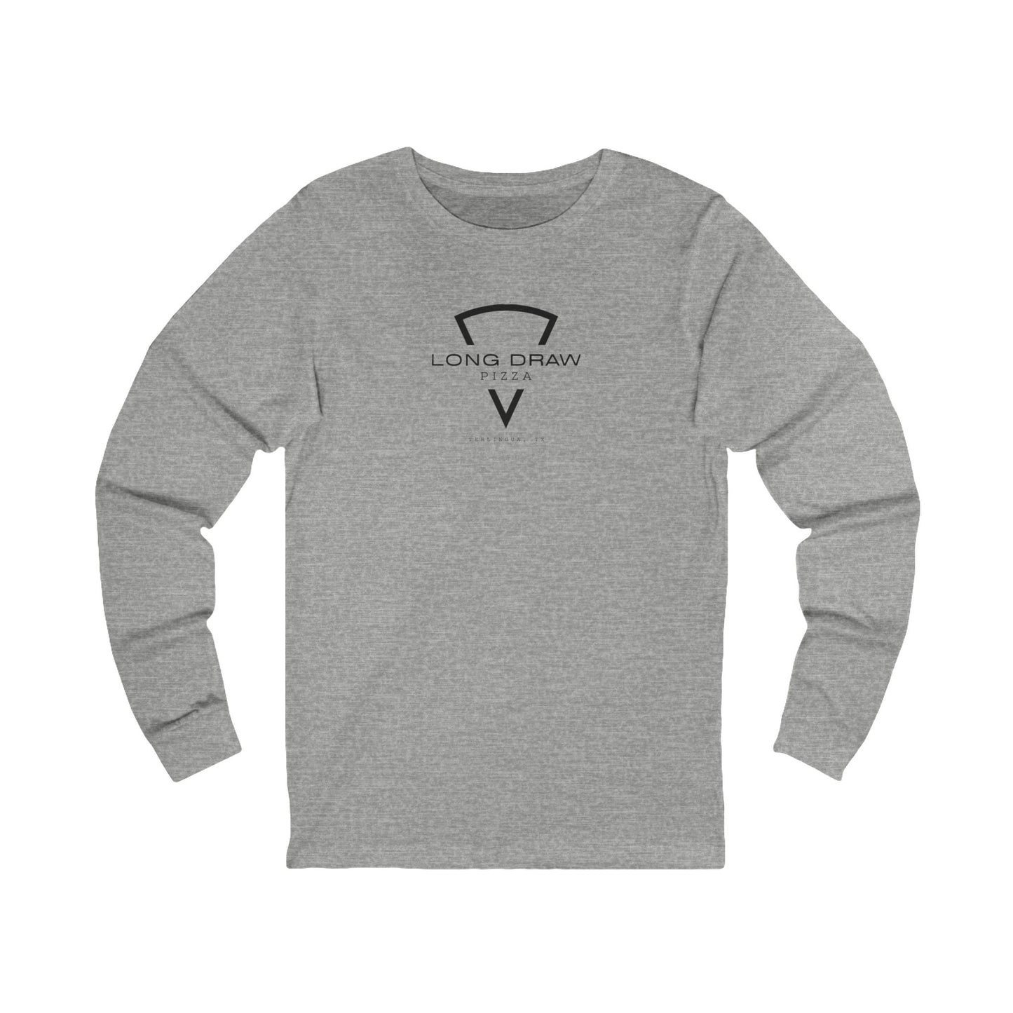 Long Draw Pizza Logo, Jersey Long Sleeve, Unisex