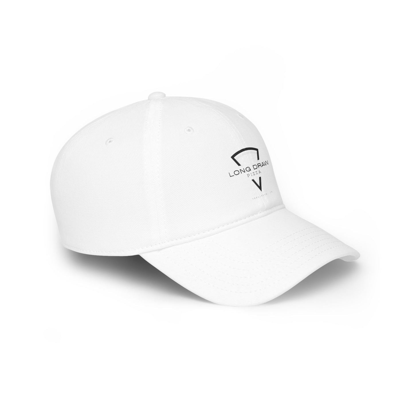 Long Draw Pizza Low Profile Baseball Cap, Unisex