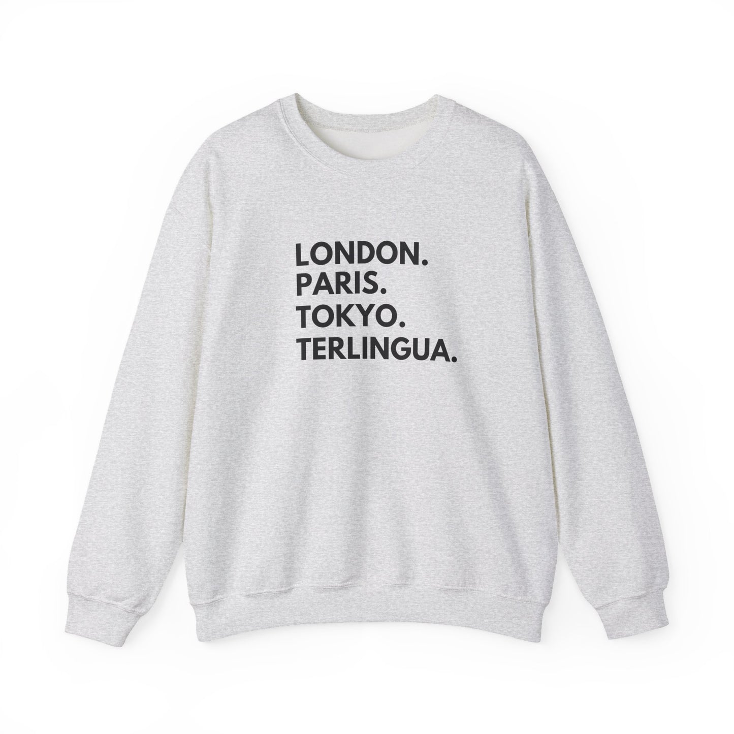 London Paris Tokyo Terlingua Crewneck Sweatshirt, Unisex