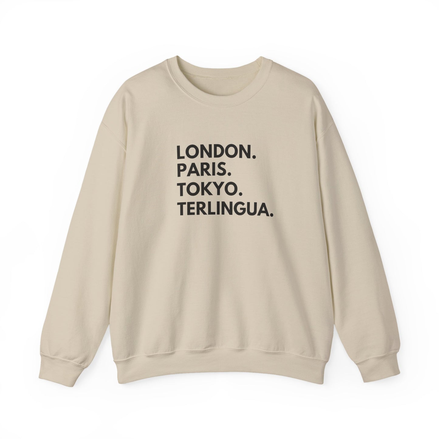 London Paris Tokyo Terlingua Crewneck Sweatshirt, Unisex