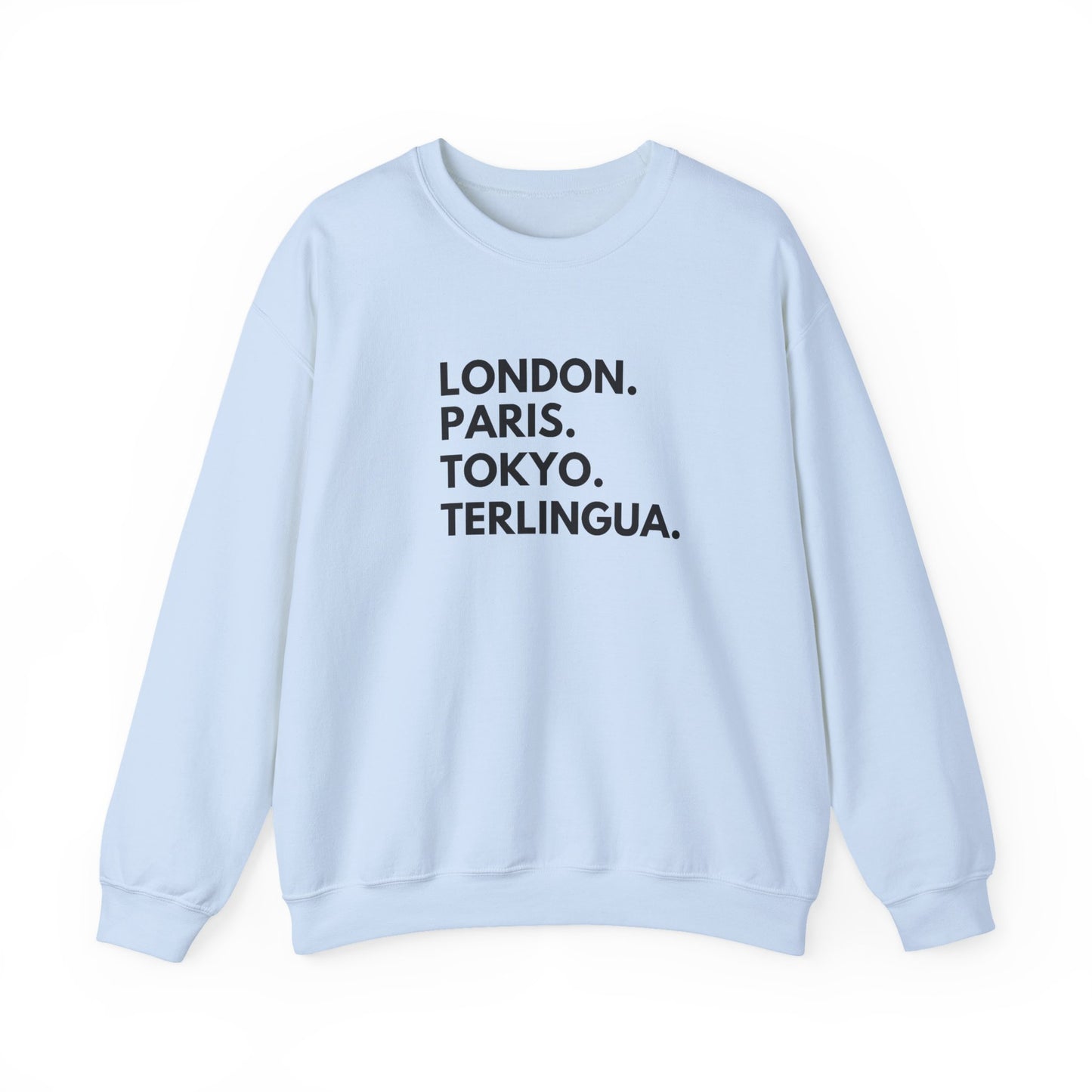 London Paris Tokyo Terlingua Crewneck Sweatshirt, Unisex