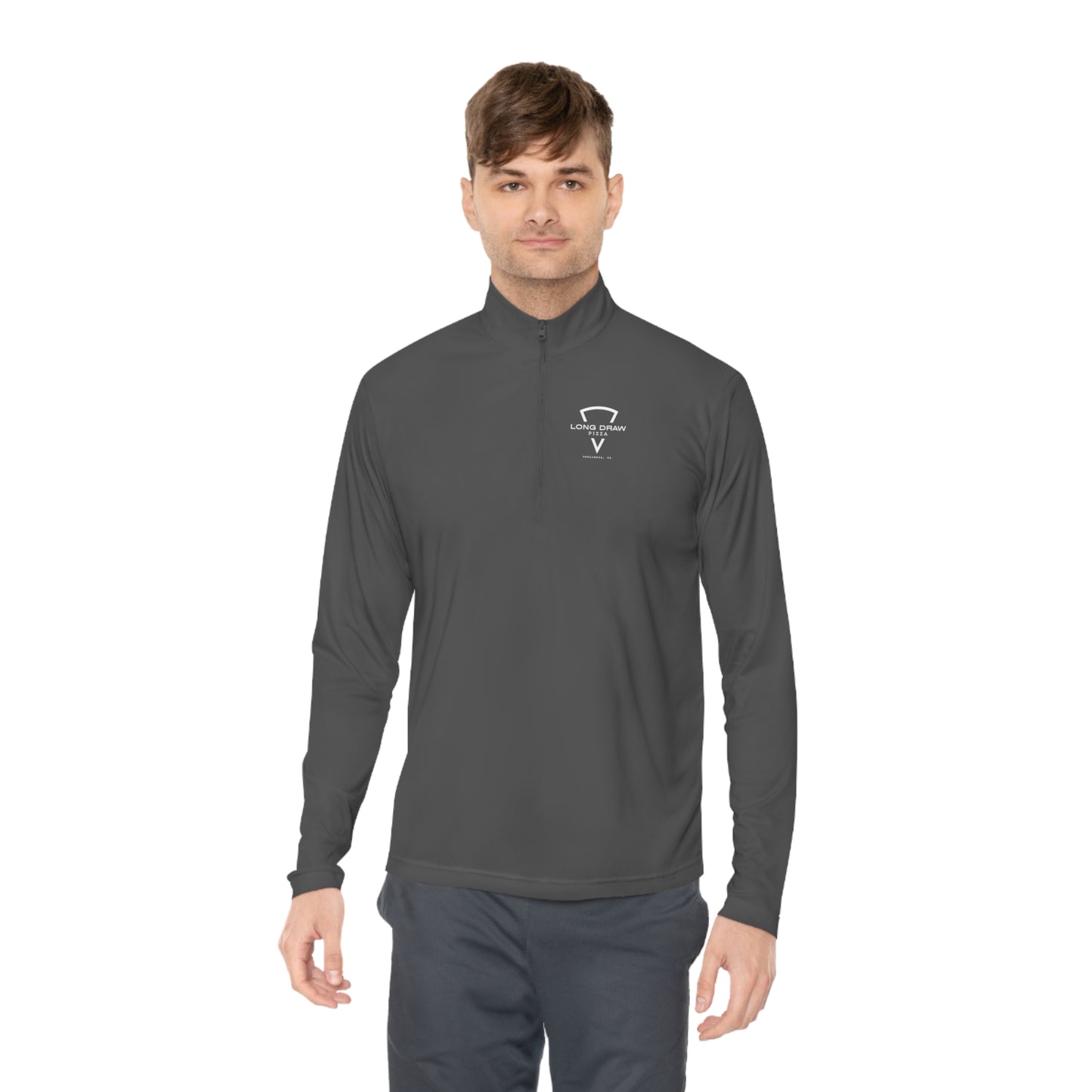 Long Draw Pizza Logo Unisex Quarter-Zip Pullover