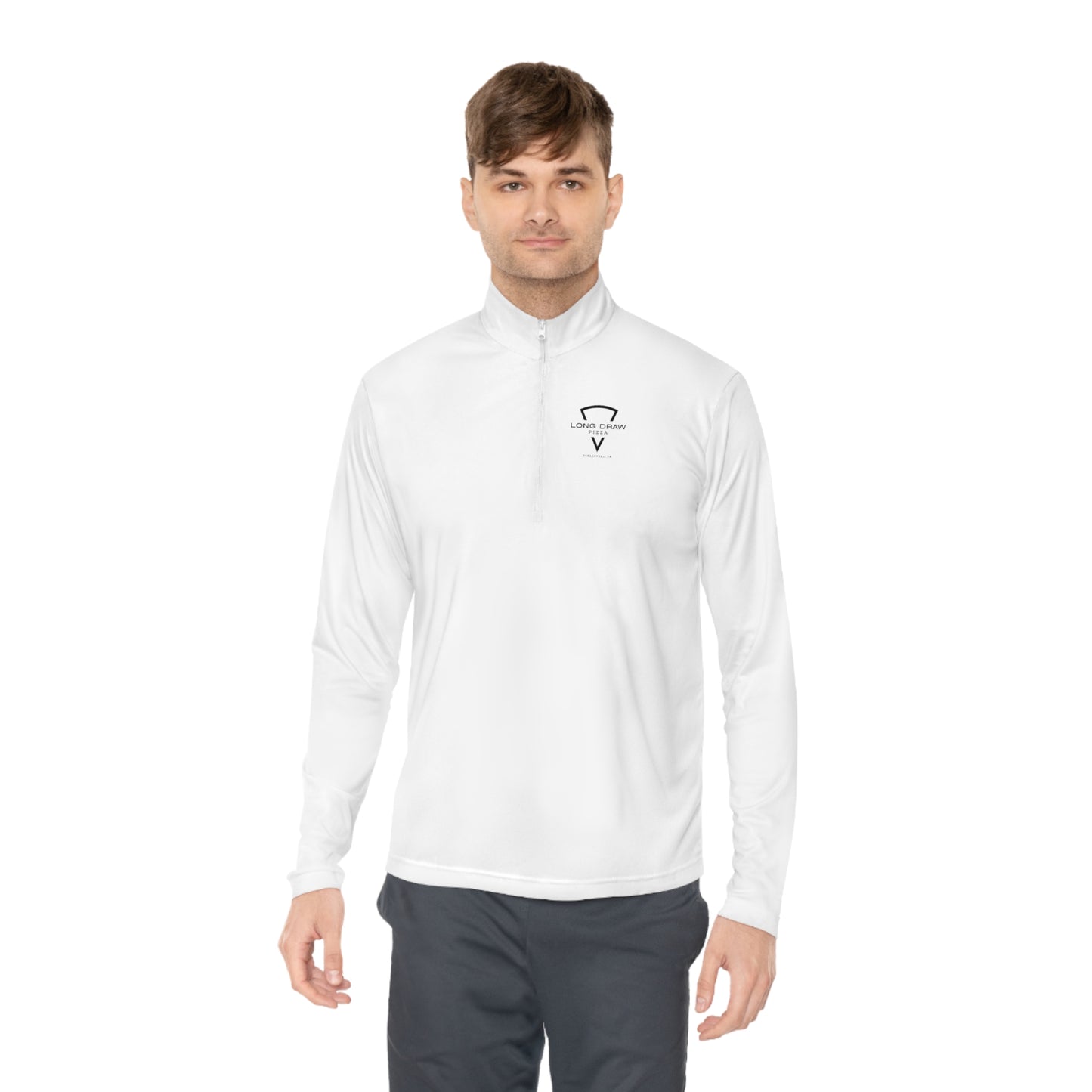 Long Draw Pizza Logo Unisex Quarter-Zip Pullover