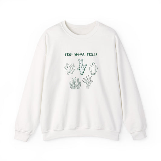 Terlingua Texas Cactus Crewneck Sweatshirt