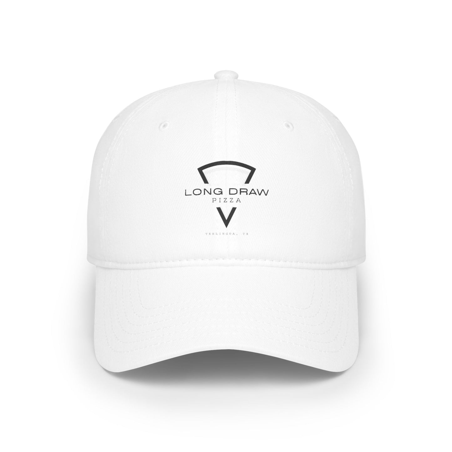 Long Draw Pizza Low Profile Baseball Cap, Unisex
