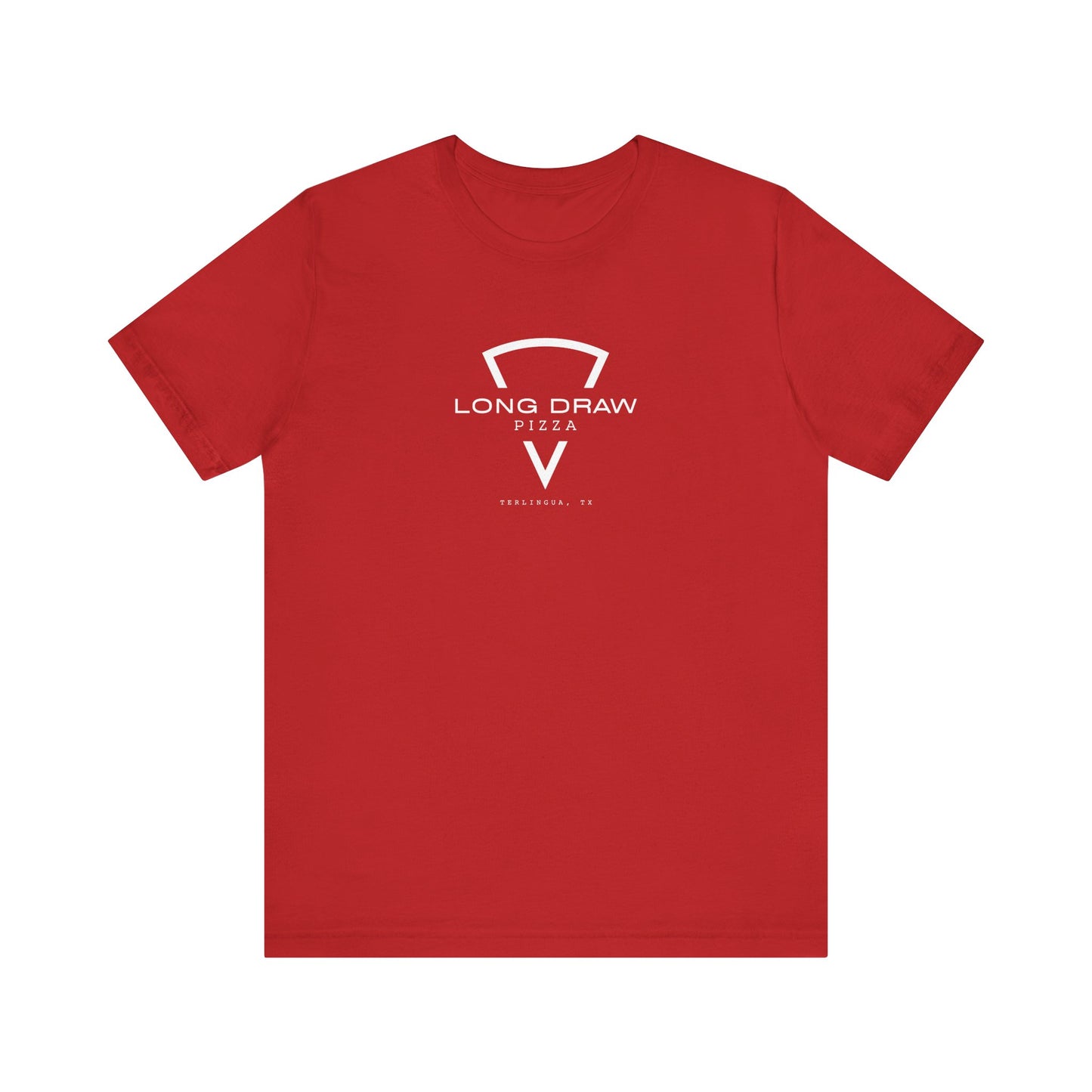 Long Draw Pizza Logo T-Shirt, Unisex